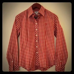 Lilly Pulitzer Woman's Red/White Plaid Shirt